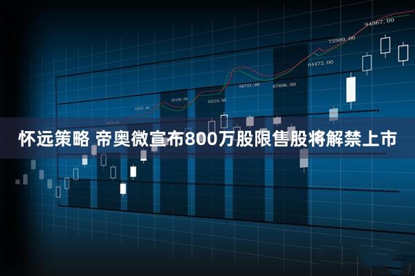 怀远策略 帝奥微宣布800万股限售股将解禁上市