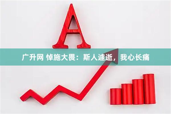 广升网 悼施大畏：斯人遽逝，我心长痛